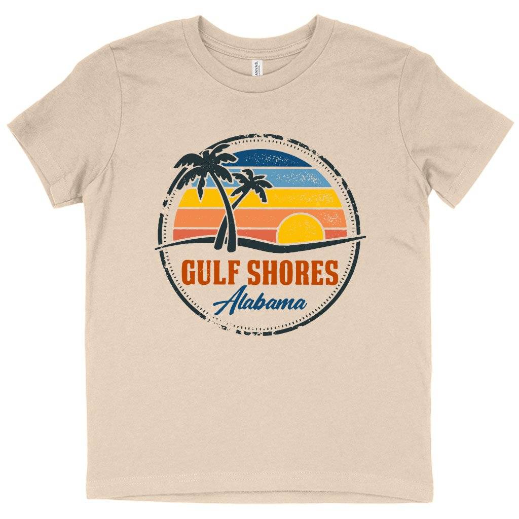 72522-52773f.jpeg Kids' Gulf Shores T-Shirt - Alabama T-Shirt Kids & Baby Kids' Clothing Color : Pink|Mustard|Natural