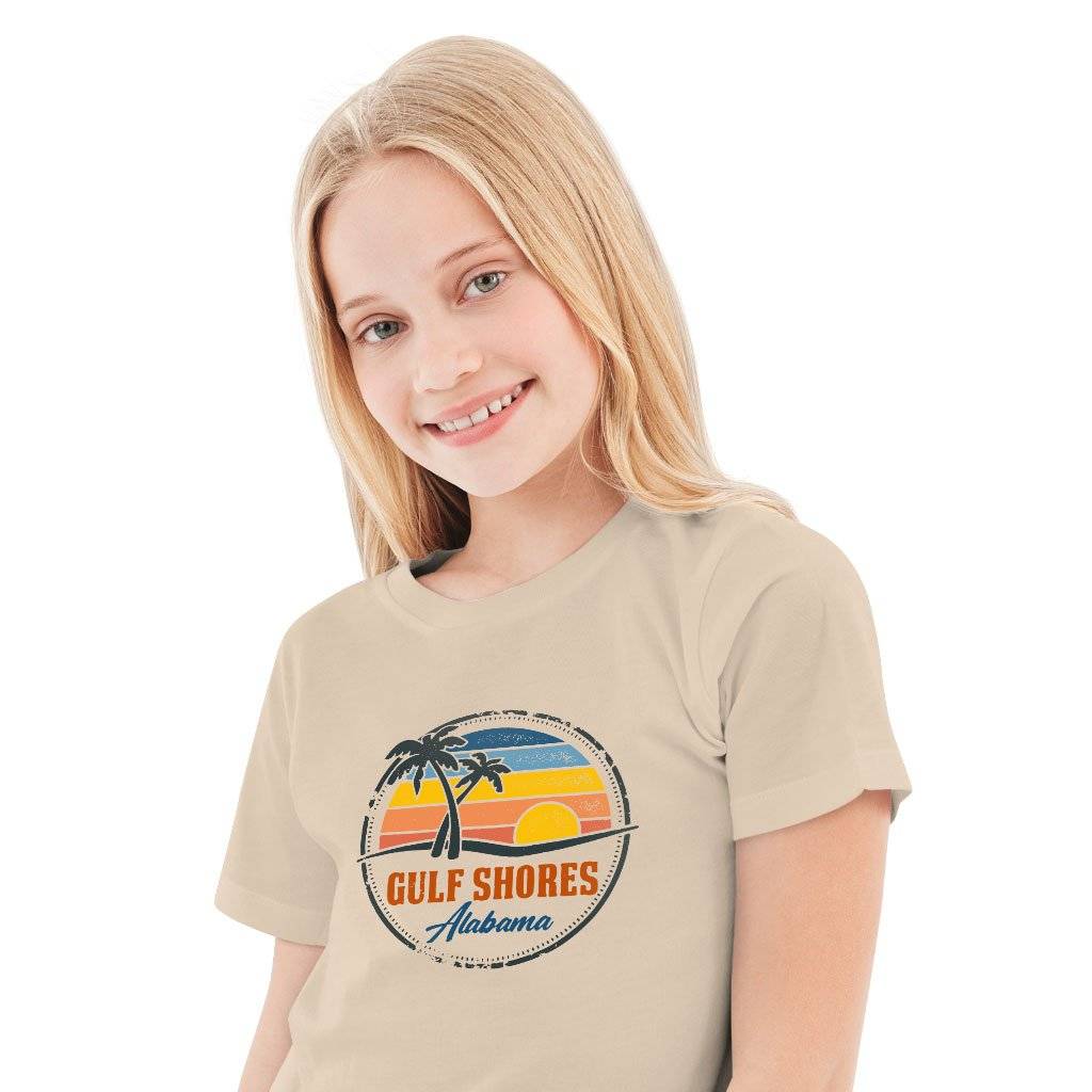 72522-944a34.jpeg Kids' Gulf Shores T-Shirt - Alabama T-Shirt Kids & Baby Kids' Clothing Color : Pink|Mustard|Natural