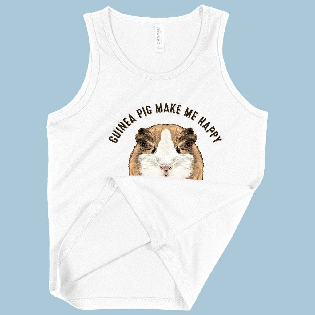 72530-806883.jpeg Kids' Guinea Pig Make me Happy Tank - Guinea Tank - Funny Animal Tank Kids & Baby Kids' Clothing Color : Neon Blue|Athletic Heather|White