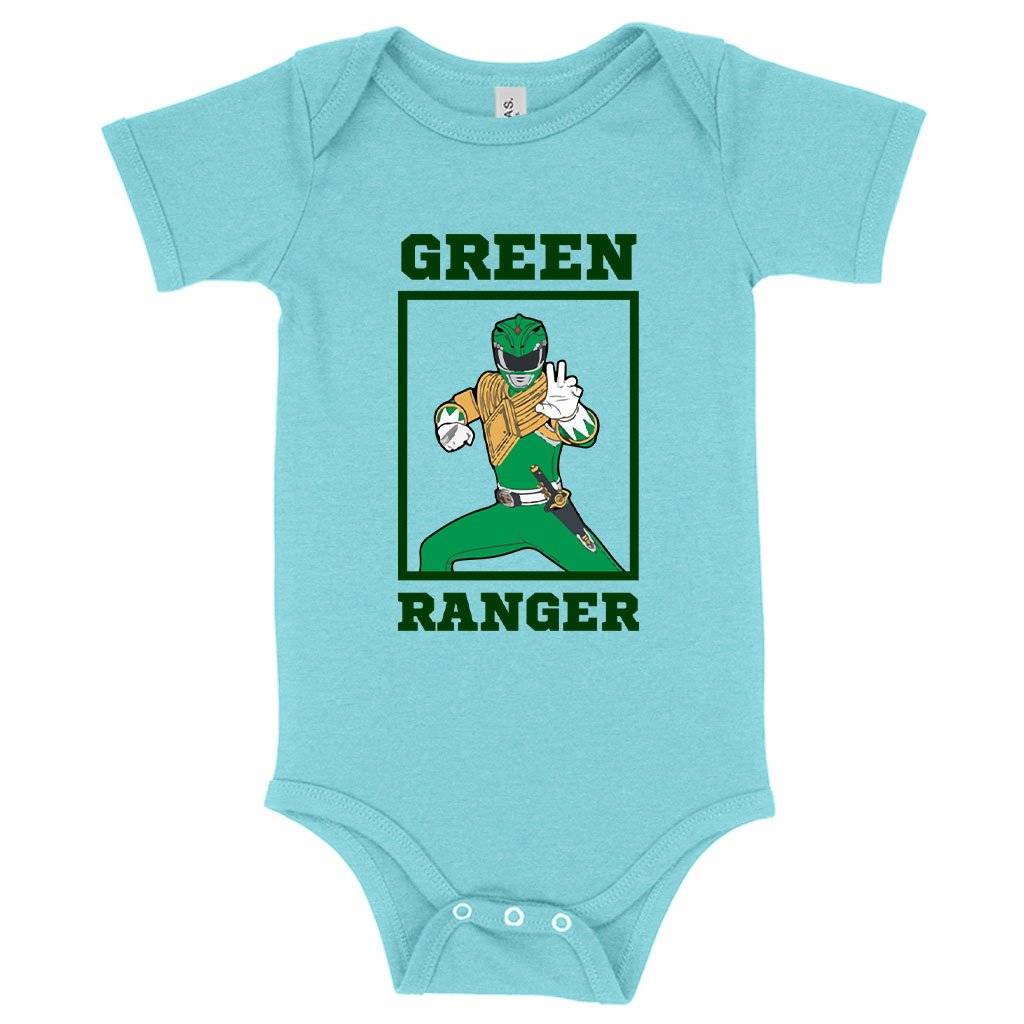 72671-f313fd.jpeg Baby Green Ranger Onesie - Vintage Onesie Baby Clothing Kids & Baby Color : Peach Triblend|Ice Blue Triblend|Gray Triblend