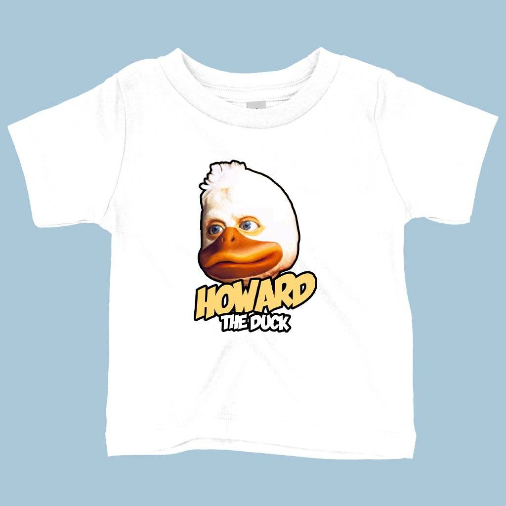 72681-cd85ce.jpeg Baby Howard the Duck T-Shirt - Retro T-Shirt Baby Clothing Kids & Baby Color : Yellow|Heather Columbia Blue|White