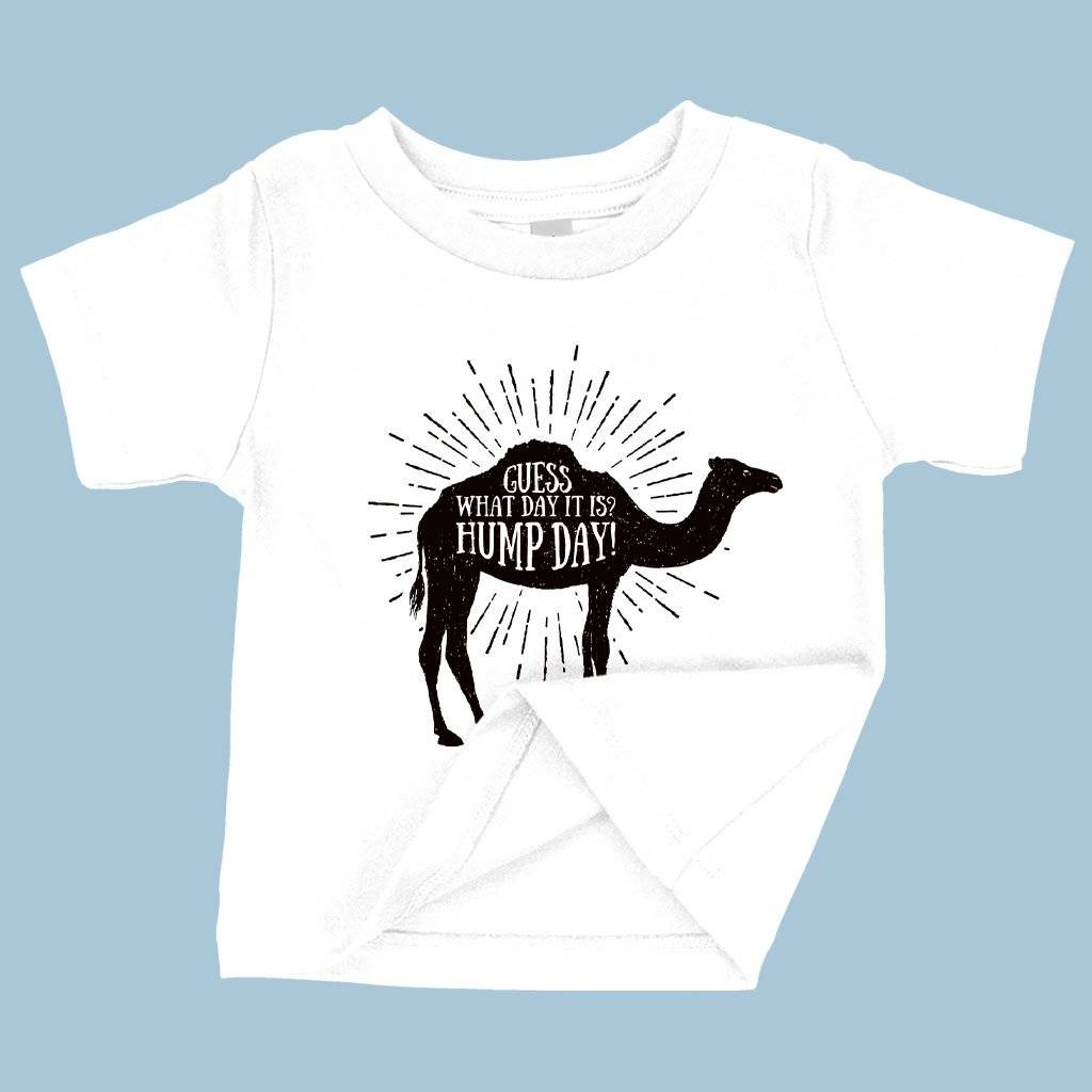 72689-ea1a30.jpeg Baby It's Hump Day T-Shirt - Camel T-Shirt Baby Clothing Kids & Baby Color : Yellow|Heather Columbia Blue|White