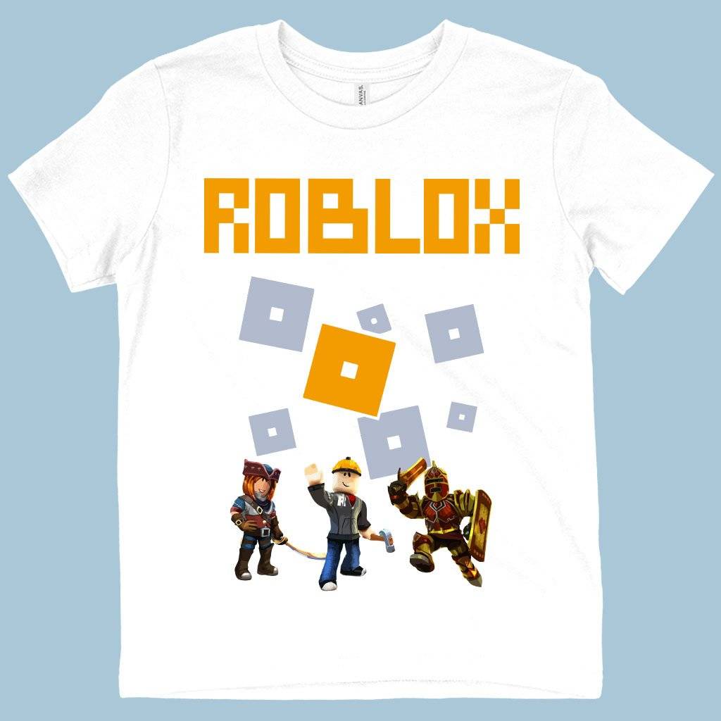 72827-36a6ec.jpeg Kids' Funny Roblox T-Shirt - Roblox Characters T-Shirt Kids & Baby Kids' Clothing Color : White|Black|Columbia Blue