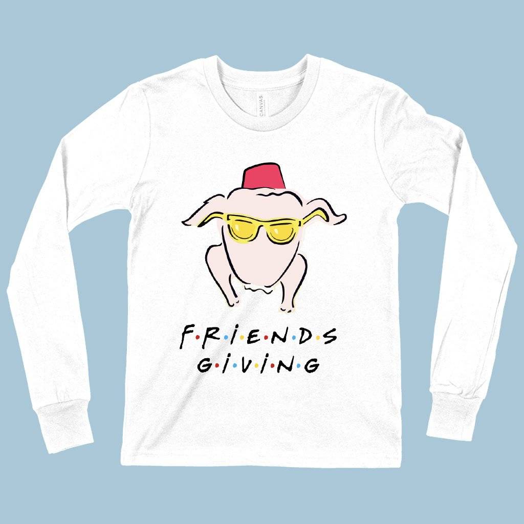 72830-6128d5.jpeg Kids' Friendsgiving Long Sleeve T-Shirt - Thanksgiving T-Shirts Kids & Baby Kids' Clothing Color : Black|True Royal Blue|White