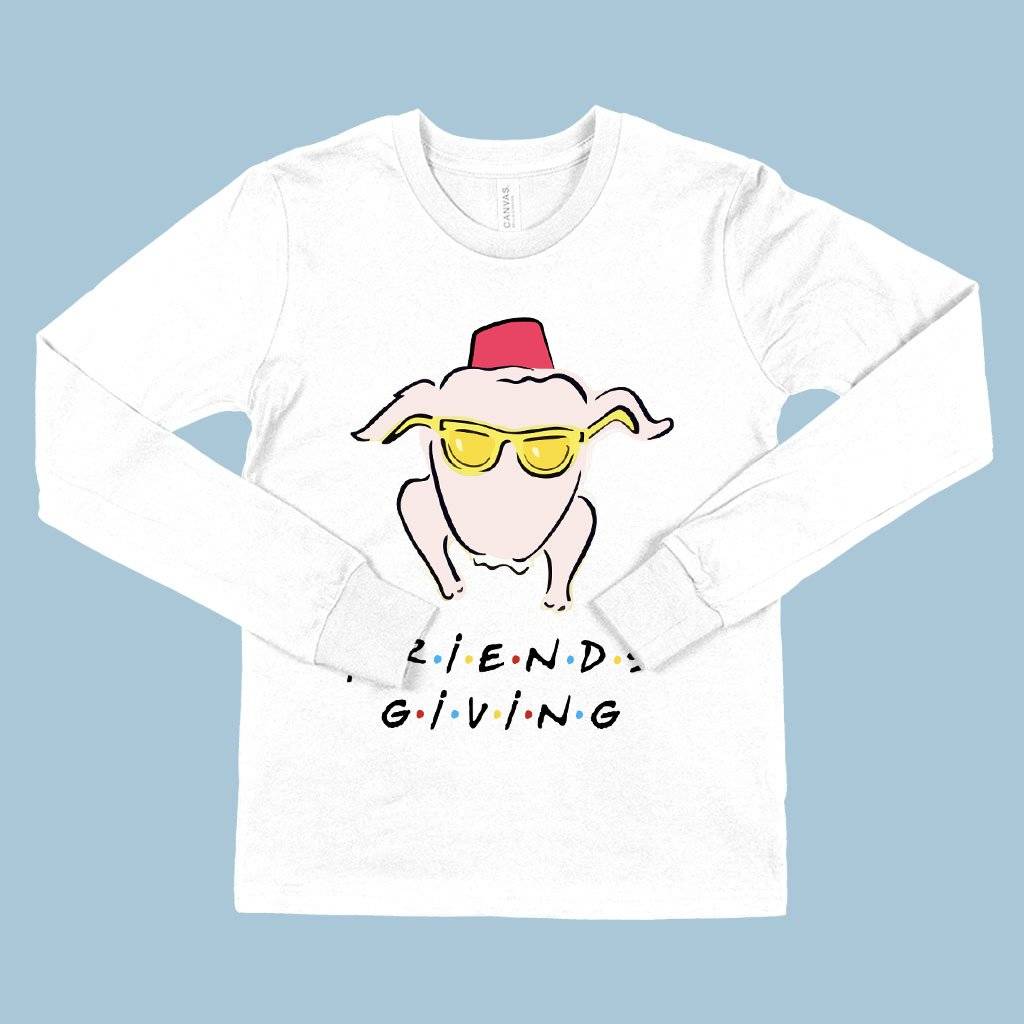 72830-91e00f.jpeg Kids' Friendsgiving Long Sleeve T-Shirt - Thanksgiving T-Shirts Kids & Baby Kids' Clothing Color : Black|True Royal Blue|White