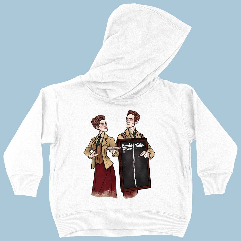 73269-20643c.jpeg Toddler Heads or Tails Hoodie - Graphic Hoodie Kids & Baby Toddler Clothing Color : White|Pink|Black