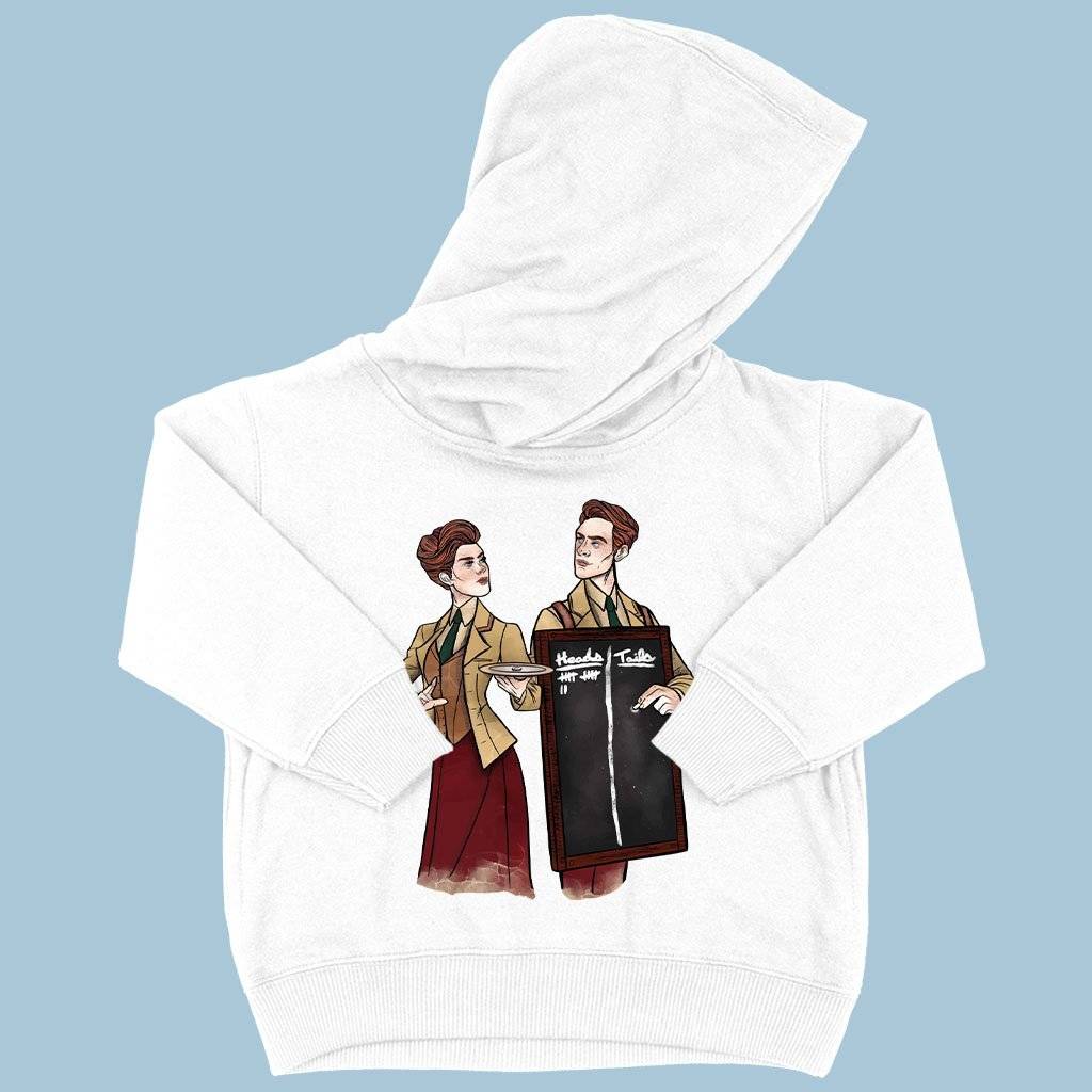 73269-428b09.jpeg Toddler Heads or Tails Hoodie - Graphic Hoodie Kids & Baby Toddler Clothing Color : White|Pink|Black