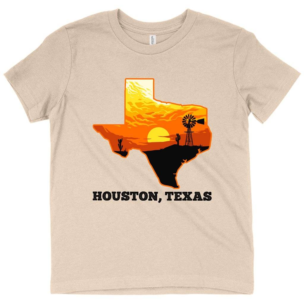 73338-e5c39d.jpeg Kids' Houston Texas T-Shirt - Cool Houston T-Shirts Kids & Baby Kids' Clothing Color : Mustard|Natural|Heather Red
