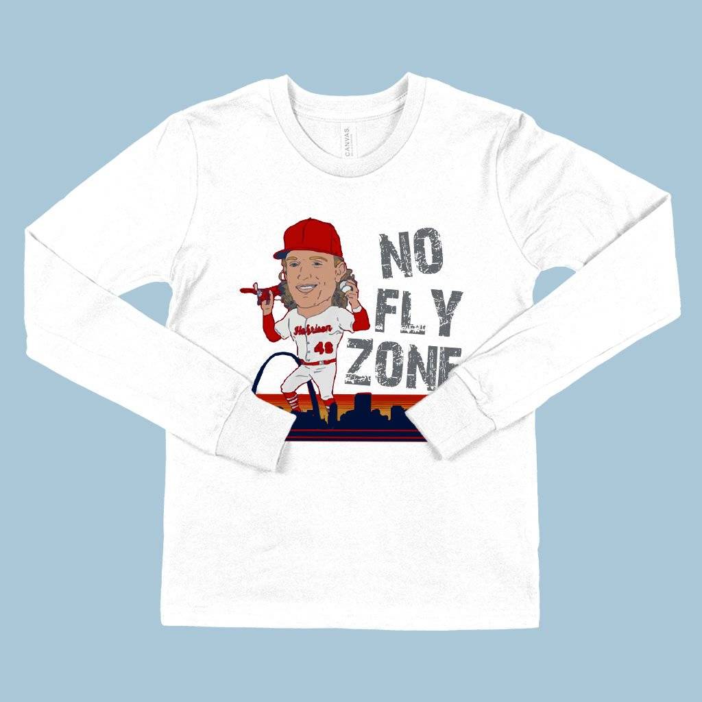 73350-c5551c.jpeg Kids' No Fly Zone Long Sleeve T-Shirt - Harrison Bader T-Shirt - Baseball T-Shirt Kids & Baby Kids' Clothing Color : True Royal Blue|White|Black