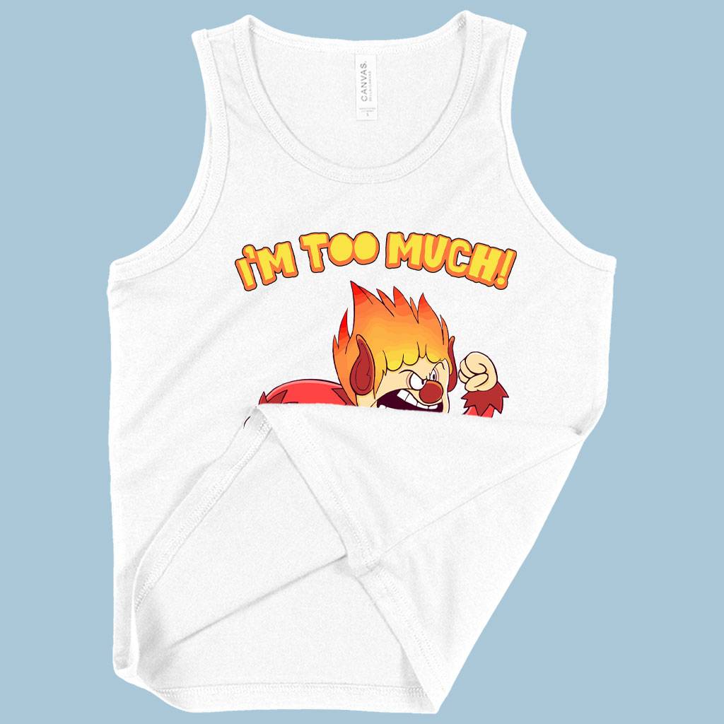 73351-26f8b7.jpeg Kids' I’m Too Much Tank - Heat Miser Tank - Angry Tank Kids & Baby Kids' Clothing Color : Black|Neon Blue|White