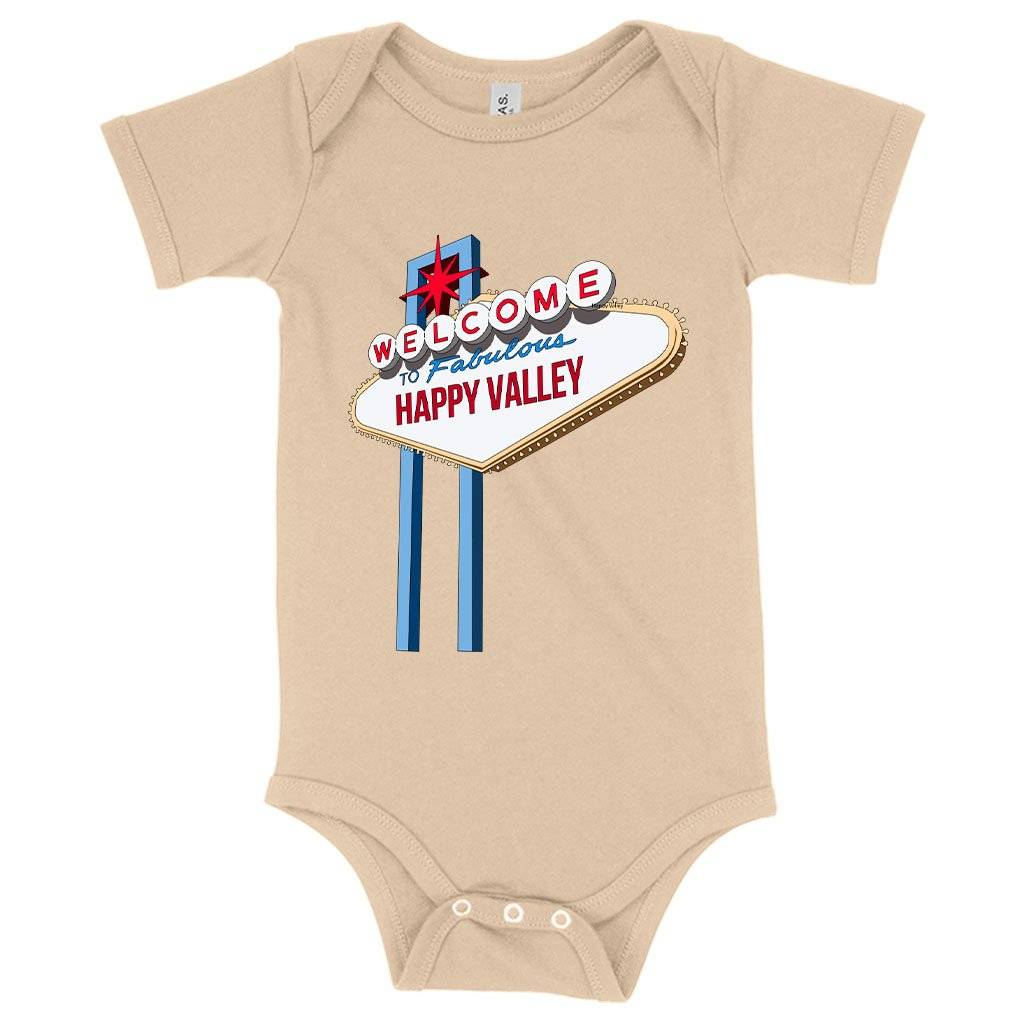 73522-0536ee.jpeg Baby Jersey Welcome to Fabulous Happy Valley Onesie - Vintage Onesie Baby Clothing Kids & Baby Color : Pink|Heather Dust|White