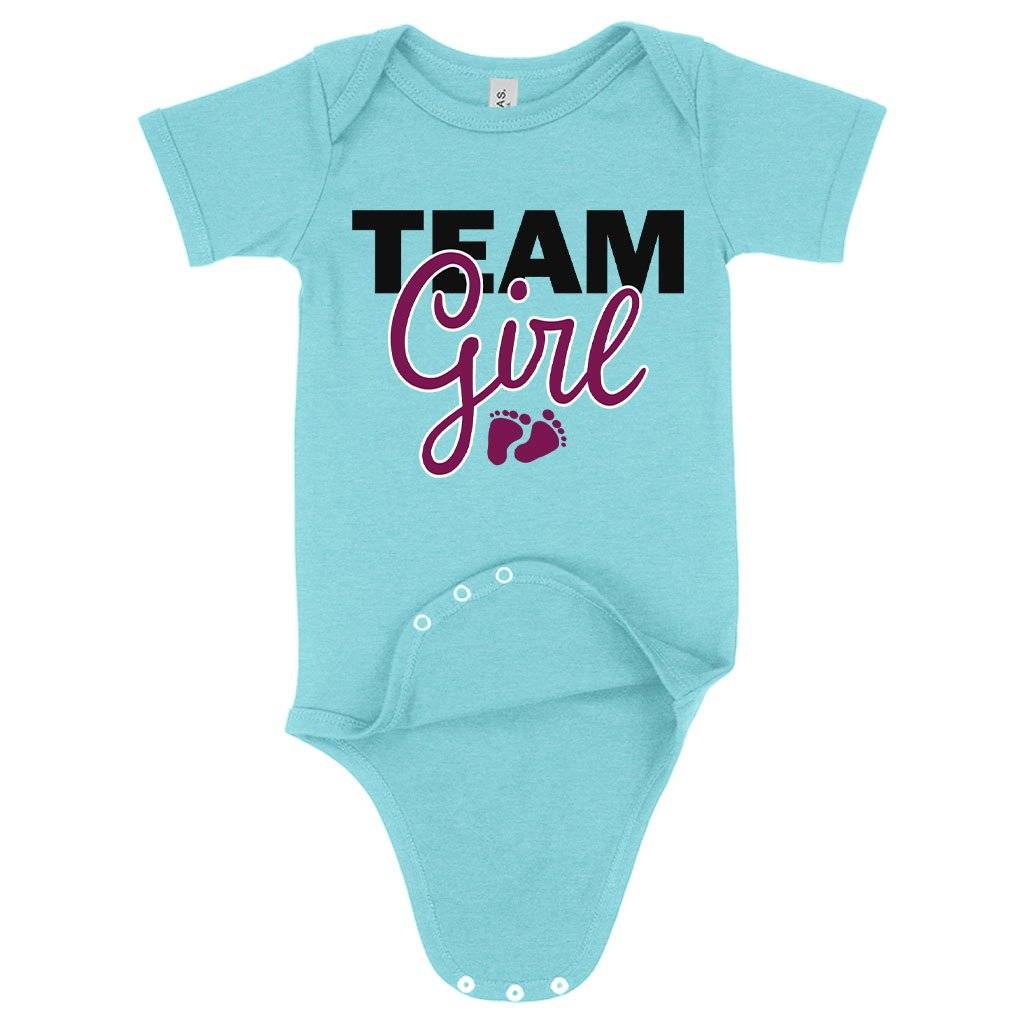 73532-4bad03.jpeg Baby Team Girl Onesie - Girl Baby Shower Onesie Ideas Baby Clothing Kids & Baby Color : Peach Triblend|Gray Triblend|Ice Blue Triblend