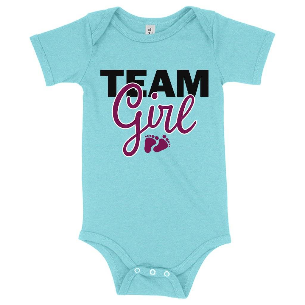 73532-97008b.jpeg Baby Team Girl Onesie - Girl Baby Shower Onesie Ideas Baby Clothing Kids & Baby Color : Peach Triblend|Gray Triblend|Ice Blue Triblend