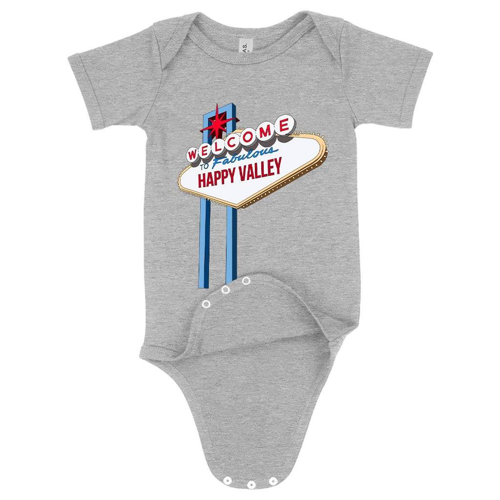 73551-010641.jpeg Baby Welcome to Fabulous Happy Valley Onesie - Vintage Onesie Baby Clothing Kids & Baby Color : Peach Triblend|Gray Triblend|Ice Blue Triblend