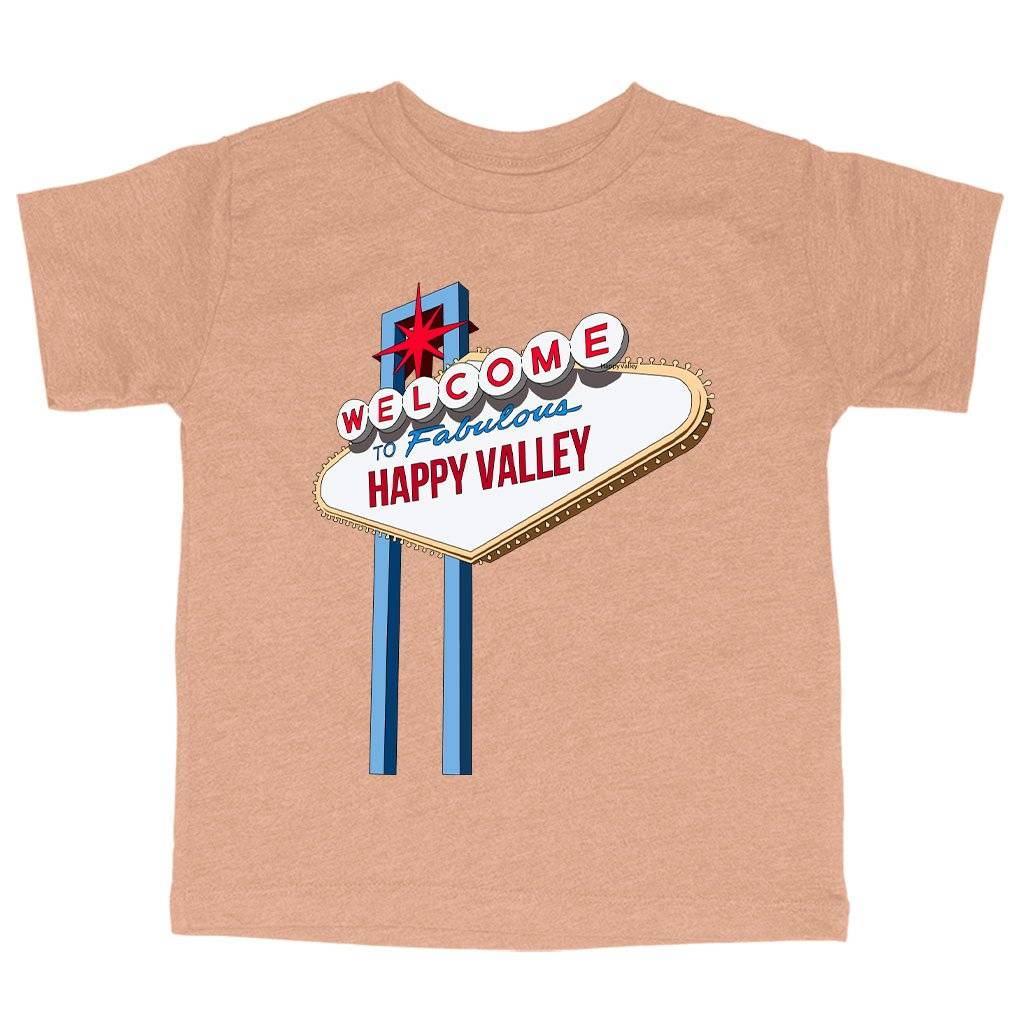 73568-019f2d.jpeg Triblend Toddler Welcome to Fabulous Happy Valley T-Shirt - Vintage T-Shirt Kids & Baby Toddler Clothing Color : Ice Blue Triblend|Olive Triblend|Peach Triblend