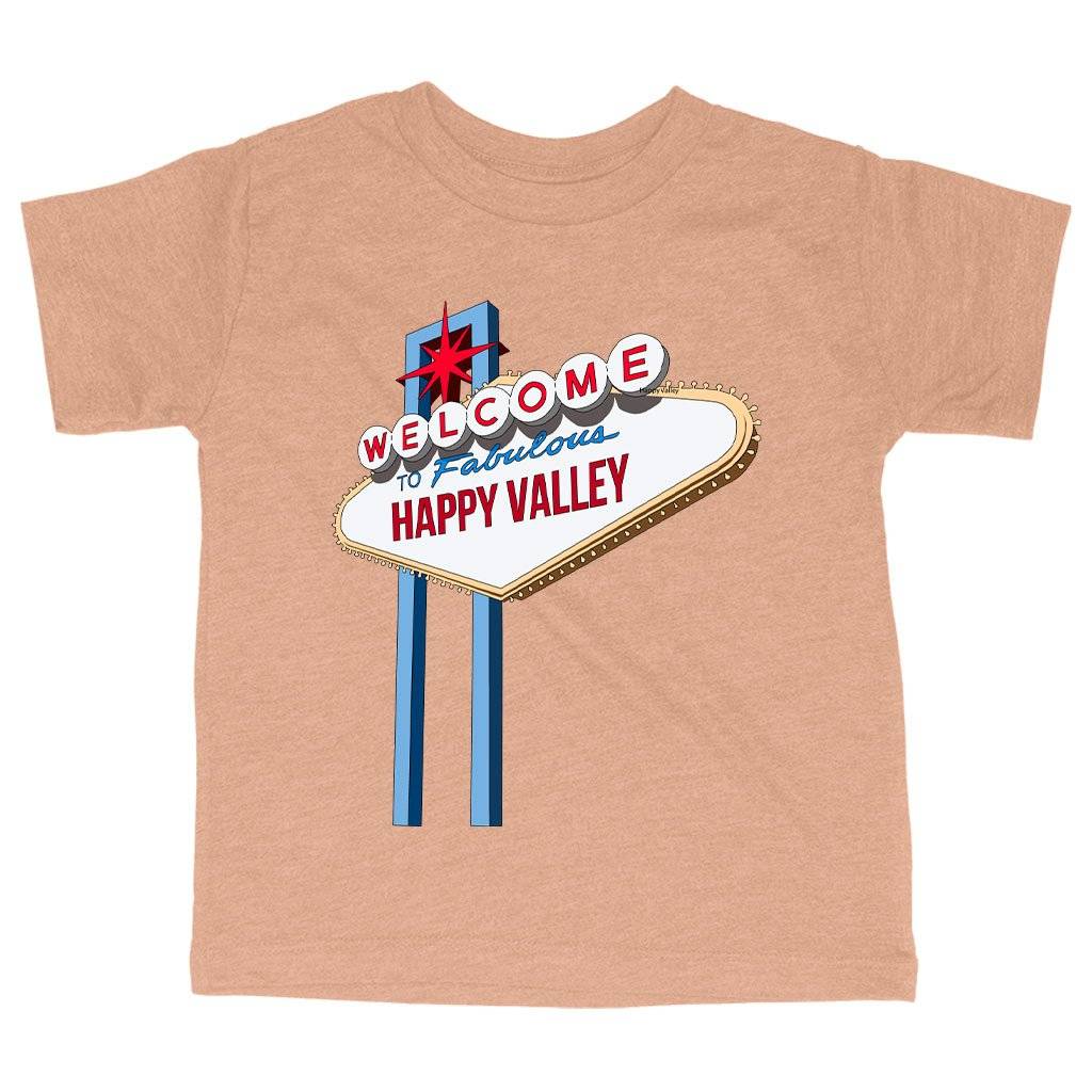73568-73fe22.jpeg Triblend Toddler Welcome to Fabulous Happy Valley T-Shirt - Vintage T-Shirt Kids & Baby Toddler Clothing Color : Ice Blue Triblend|Olive Triblend|Peach Triblend