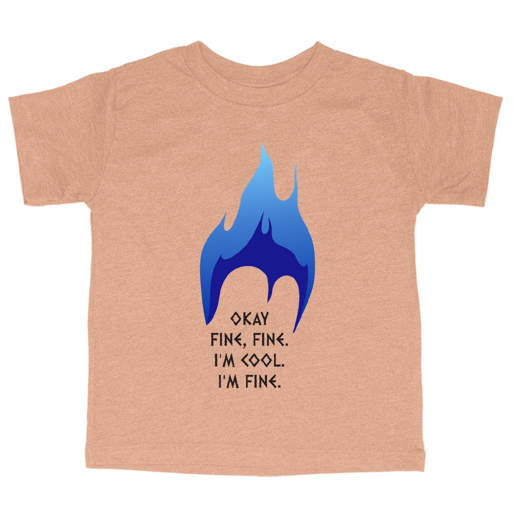 73572-86ee6f.jpeg Triblend Toddler I’m Cool I’m Fine T-Shirt - Hades T-Shirt Kids & Baby Toddler Clothing Color : Ice Blue Triblend|Olive Triblend|Peach Triblend