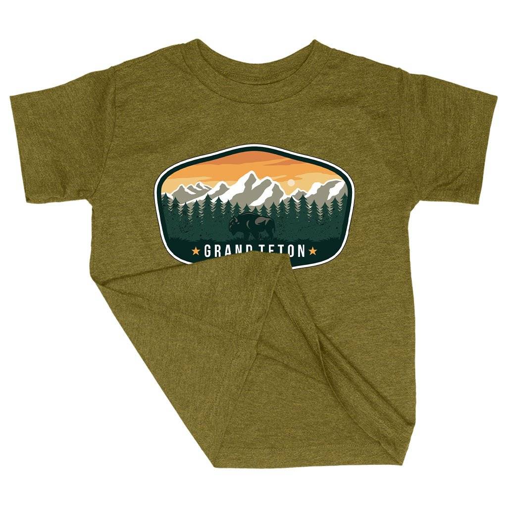73573-56b9a8.jpeg Triblend Toddler Grand Teton National Park T-Shirt - USA T-Shirt Kids & Baby Toddler Clothing Color : Ice Blue Triblend|Olive Triblend|Peach Triblend