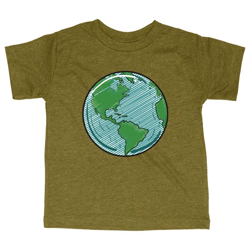 73582-2cbac0.jpeg Triblend Toddler Globe T-Shirt - America T-Shirt Kids & Baby Toddler Clothing Color : Ice Blue Triblend|Olive Triblend|Peach Triblend