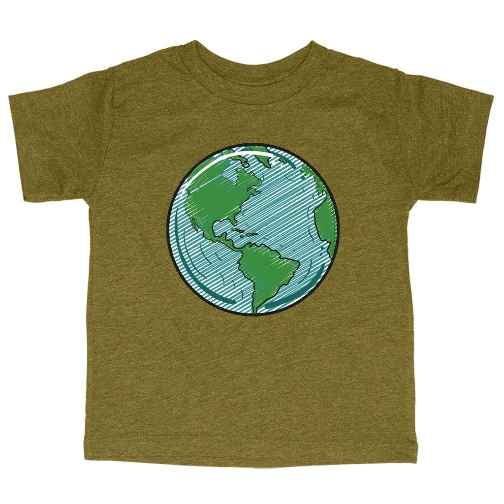 73582-b8f950.jpeg Triblend Toddler Globe T-Shirt - America T-Shirt Kids & Baby Toddler Clothing Color : Ice Blue Triblend|Olive Triblend|Peach Triblend