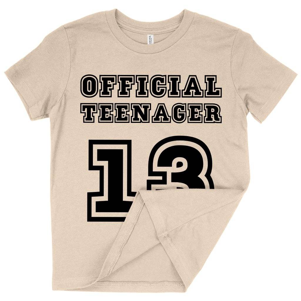 73763-76ace8.jpeg Kids' Official Teenager T-Shirt - Funny T-Shirt for Teenage Guys - 13th Birthday T-Shirt Kids & Baby Kids' Clothing Color : Columbia Blue|Heather Red|Natural