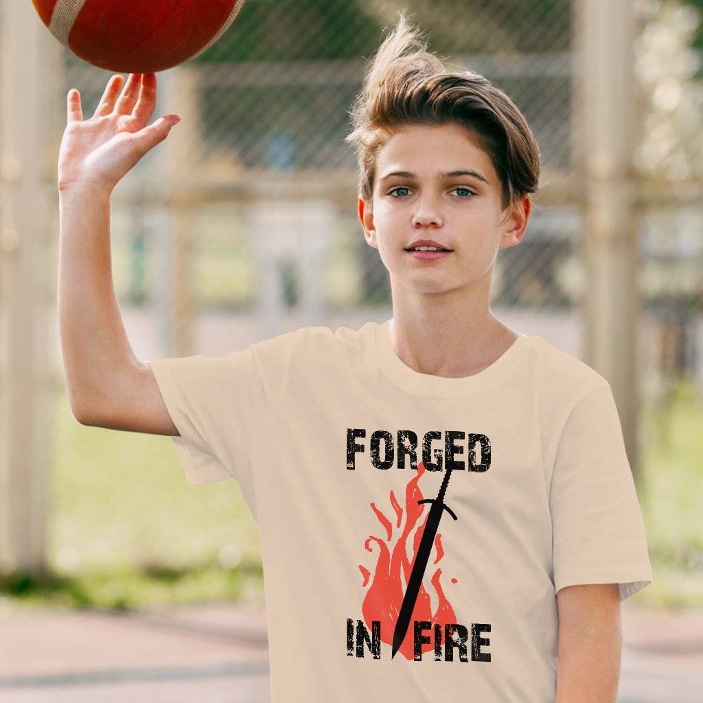 73766-1e40fe.jpeg Kids' Forged in Fire T-Shirt - It Will Kill T-Shirt Kids & Baby Kids' Clothing Color : White|Black|Natural