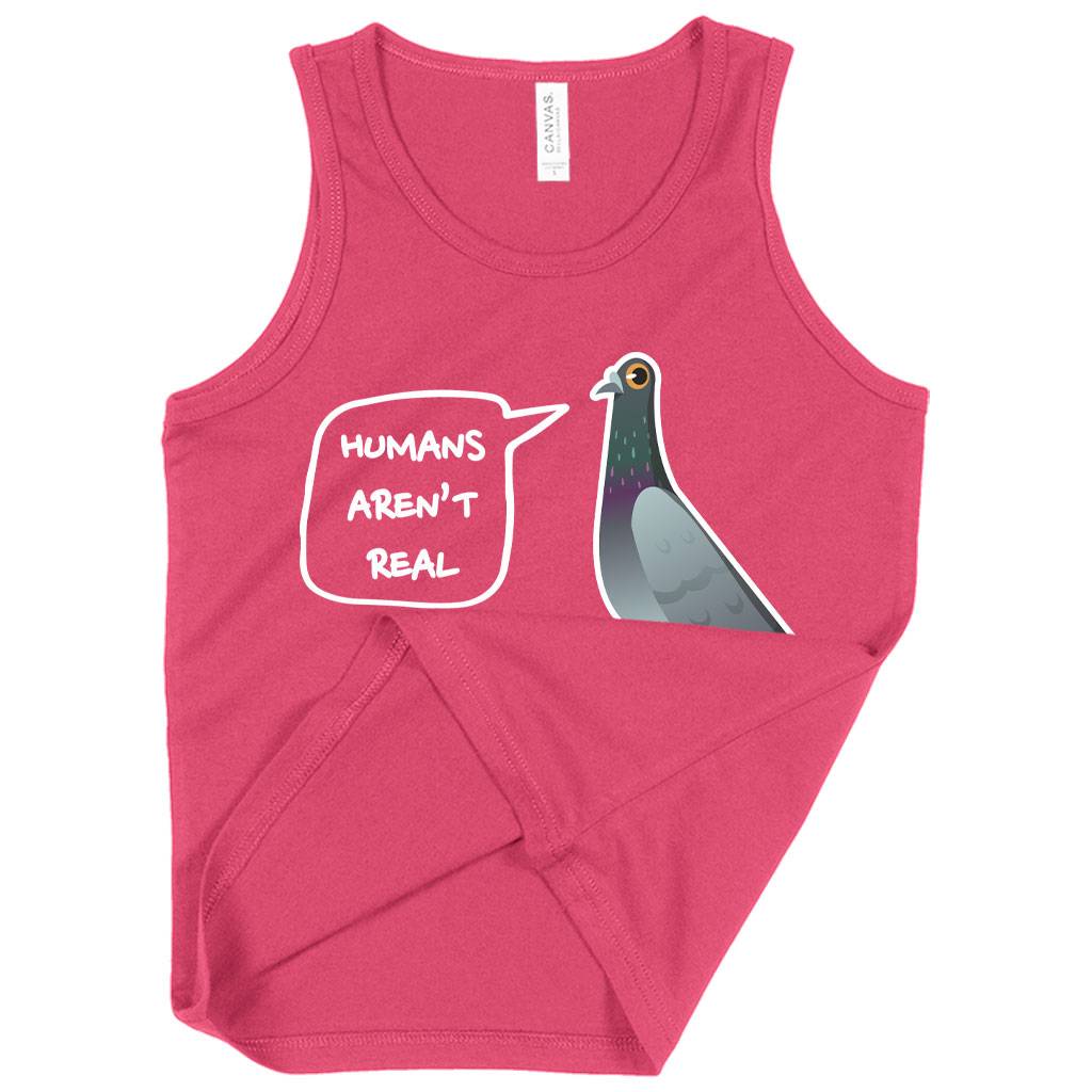 73767-4a446a.jpeg Kids' Humans Aren’t Real Tank - Pigeon Tank Kids & Baby Kids' Clothing Color : Neon Pink|Neon Blue|Athletic Heather