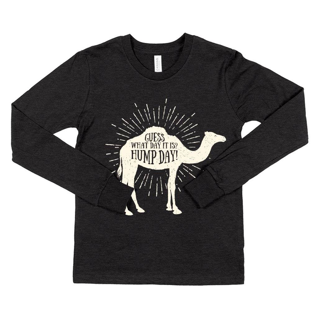 73780-0f335c.jpeg Kids' It's Hump Day Long Sleeve T-Shirt - Camel T-Shirt Kids & Baby Kids' Clothing Color : True Royal Blue|Heather Yellow Gold|Dark Gray Heather