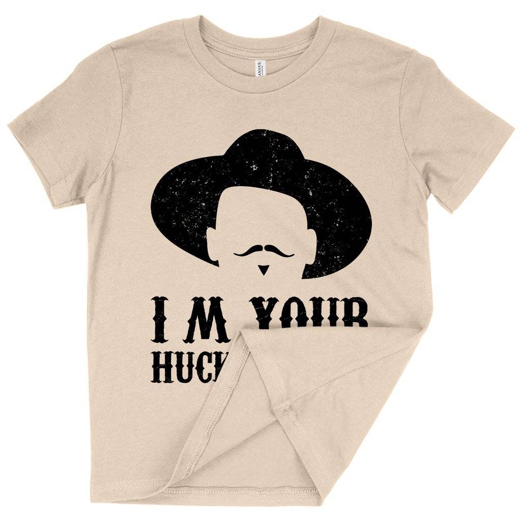 73784-88aa1c.jpeg Kids' I'm Your Huckleberry T-Shirt - Vintage Cowboy T-Shirt Kids & Baby Kids' Clothing Color : Heather Red|Mustard|Natural