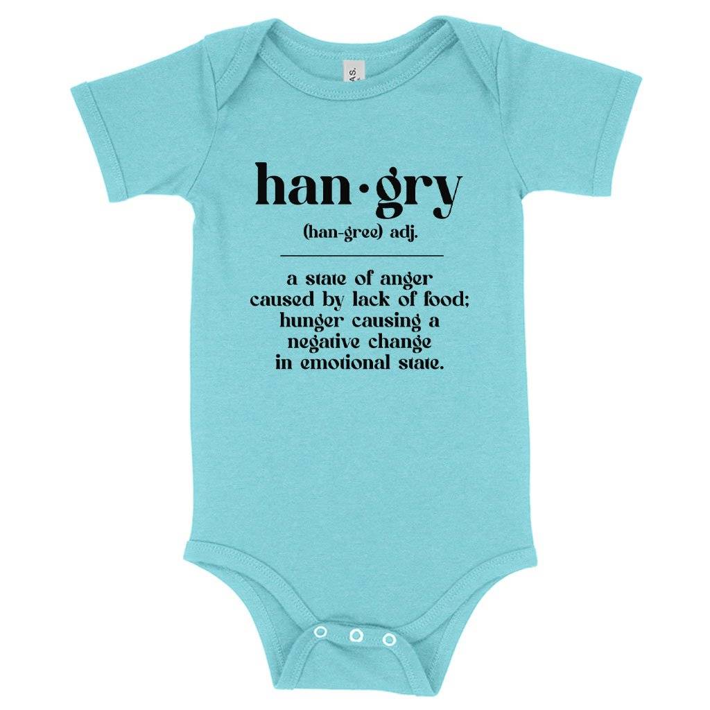 73914-24d1ab.jpeg Baby Hangry Definition Onesie Baby Clothing Kids & Baby Color : Peach Triblend|Ice Blue Triblend|Gray Triblend