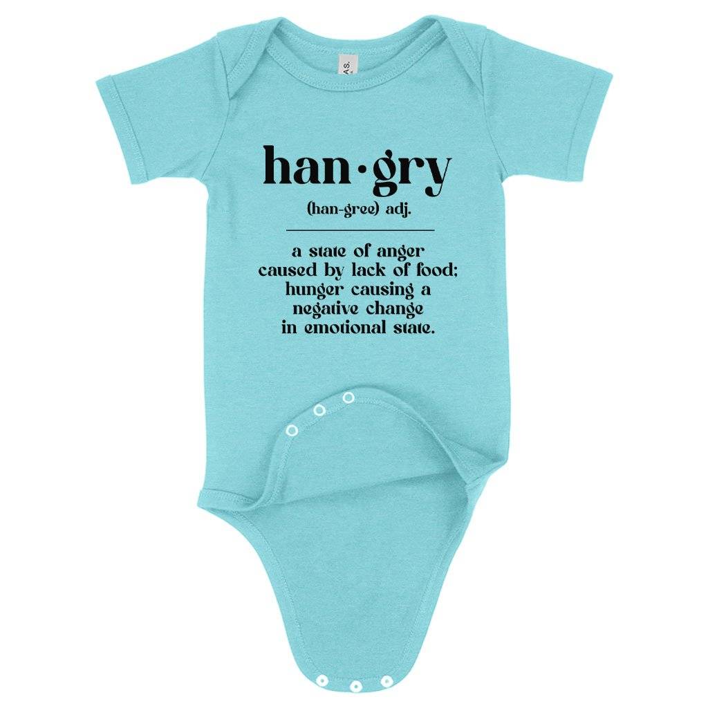 73914-b6e6bf.jpeg Baby Hangry Definition Onesie Baby Clothing Kids & Baby Color : Peach Triblend|Ice Blue Triblend|Gray Triblend