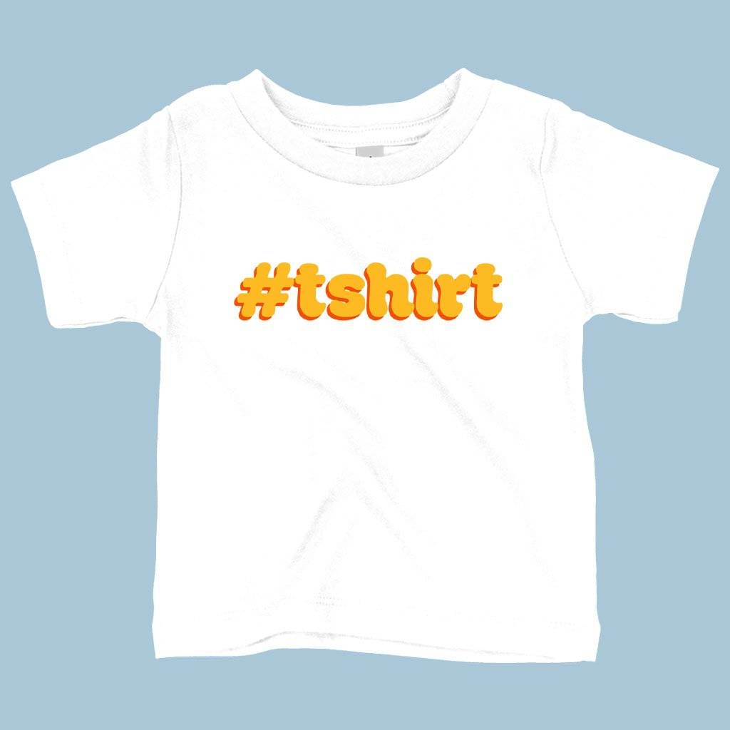 73916-23ca24.jpeg Baby Hashtag T-Shirt - Funny T-Shirt Baby Clothing Kids & Baby Color : Heather Columbia Blue|White|Navy
