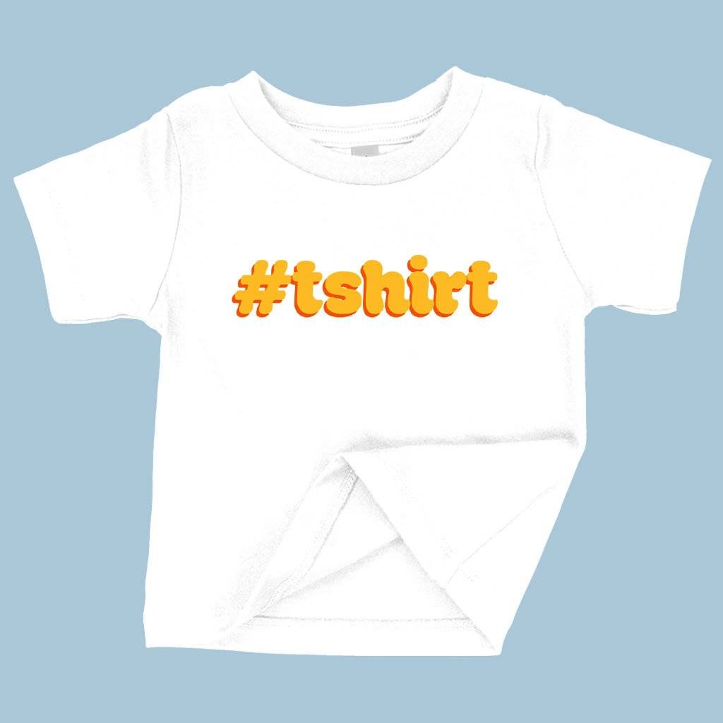73916-6769cb.jpeg Baby Hashtag T-Shirt - Funny T-Shirt Baby Clothing Kids & Baby Color : Heather Columbia Blue|White|Navy