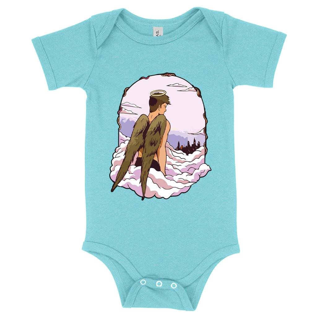 73917-2fc425.jpeg Baby Heaven Onesie Baby Clothing Kids & Baby Color : Peach Triblend|Gray Triblend|Ice Blue Triblend