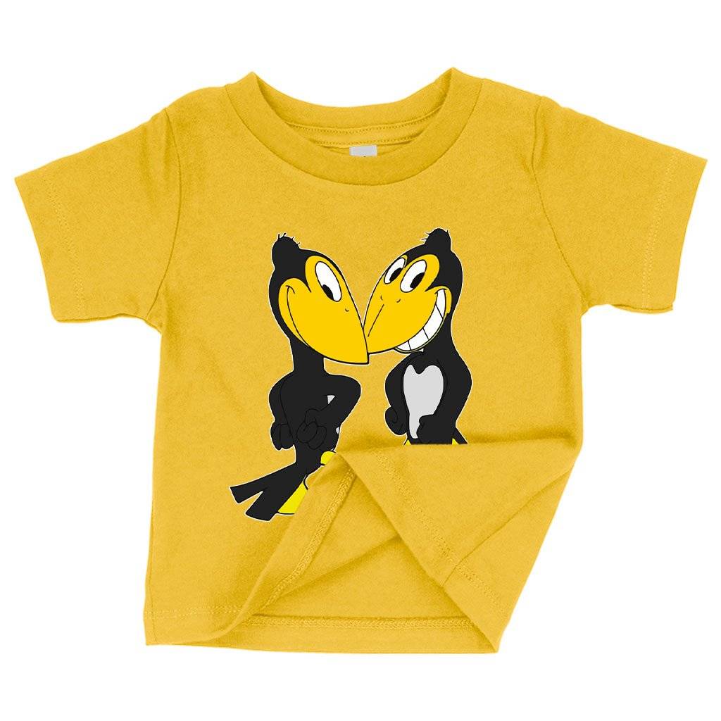 73925-127fbc.jpeg Baby Heckle and Jeckle T-Shirt - Cartoon T-Shirt Baby Clothing Kids & Baby Color : Yellow|Heather Columbia Blue|White