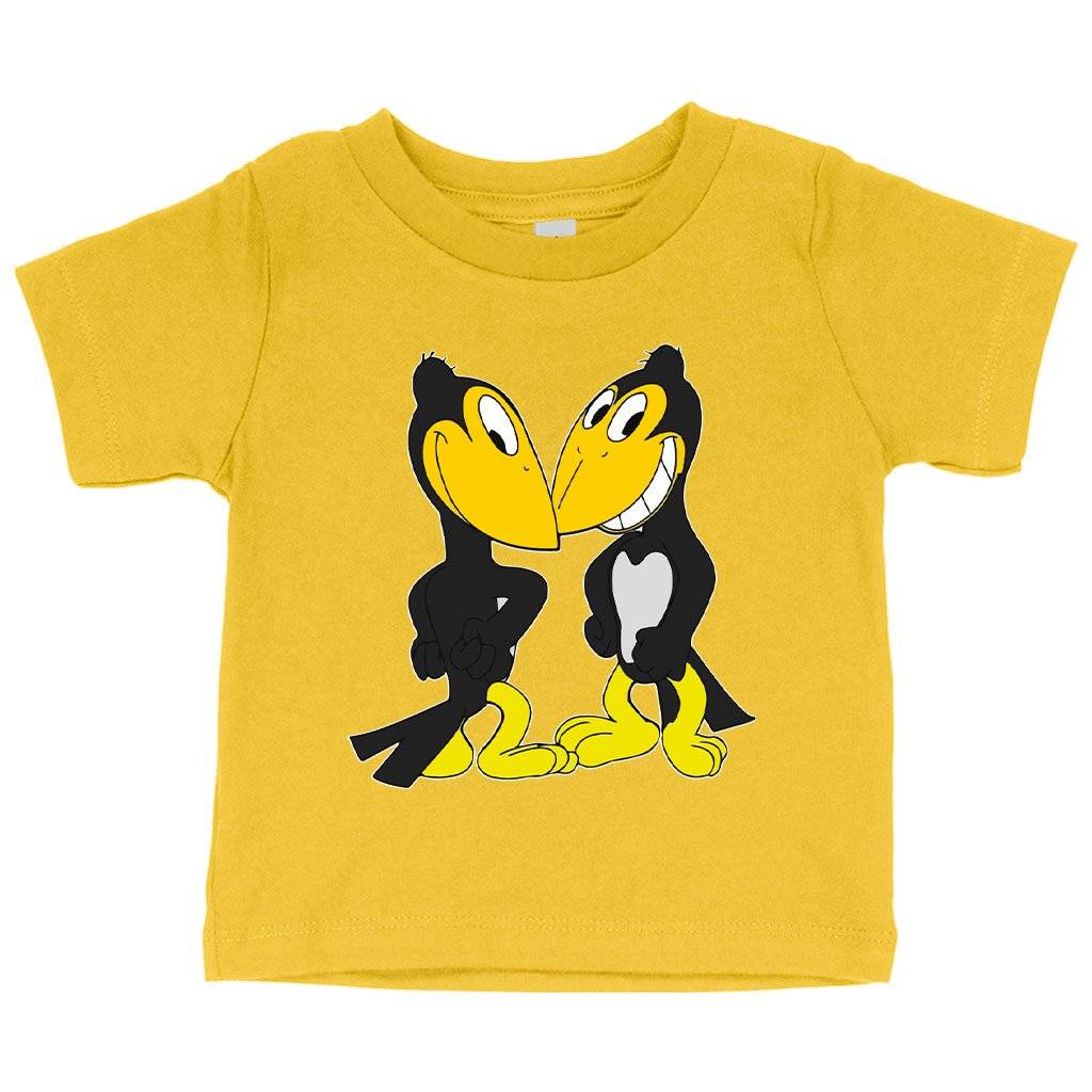 73925-b901d1.jpeg Baby Heckle and Jeckle T-Shirt - Cartoon T-Shirt Baby Clothing Kids & Baby Color : Yellow|Heather Columbia Blue|White