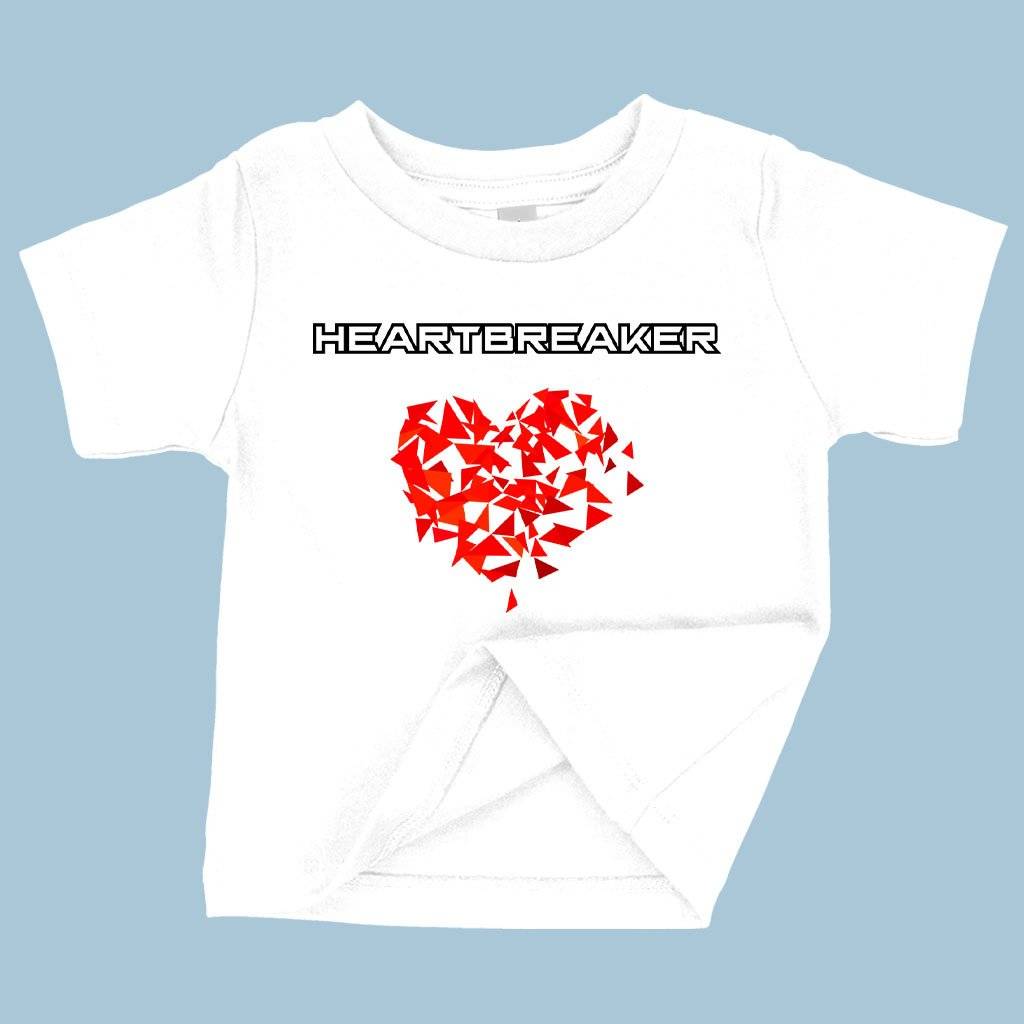 73928-b1d7df.jpeg Baby Heartbreaker T-Shirt - Love Tee Shirt Baby Clothing Kids & Baby Color : Athletic Heather|Navy|White
