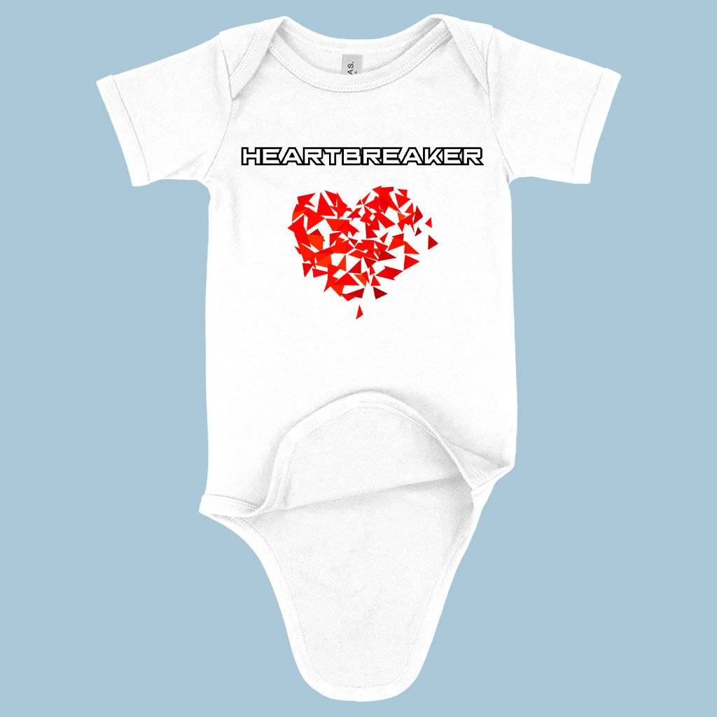 74107-bfac73.jpeg Baby Jersey Heartbreaker Onesie - Love Onesie Baby Clothing Kids & Baby Color : White|Asphalt|Heather Dust