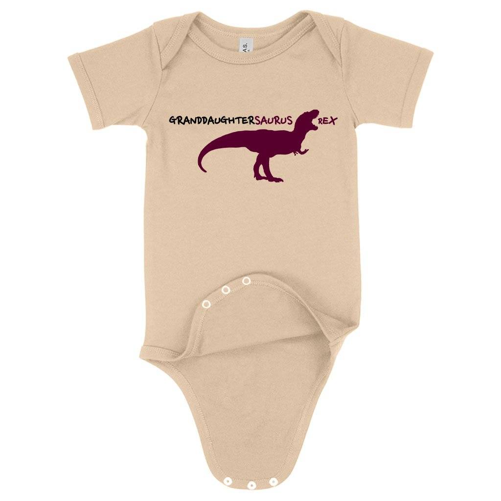 74108-c40abb.jpeg Baby Jersey Granddaughtersaurus Rex Onesie - Granddaughter Onesies - Dinosaur Onesie Baby Clothing Kids & Baby Color : White|Heather Dust|Pink