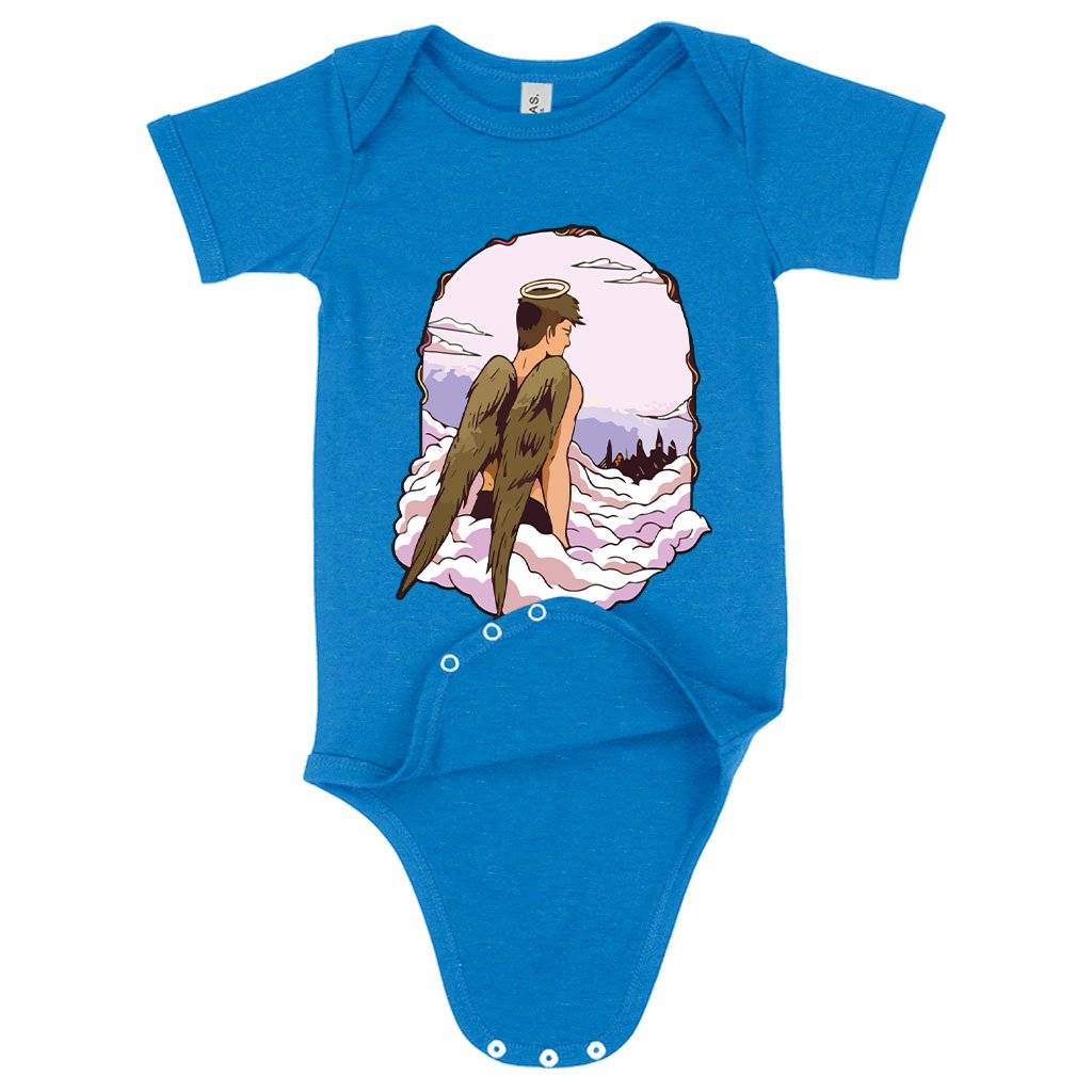 74117-29c6dd.jpeg Baby Jersey Heaven Onesie Baby Clothing Kids & Baby Color : White|Heather Columbia Blue|Heather Dust