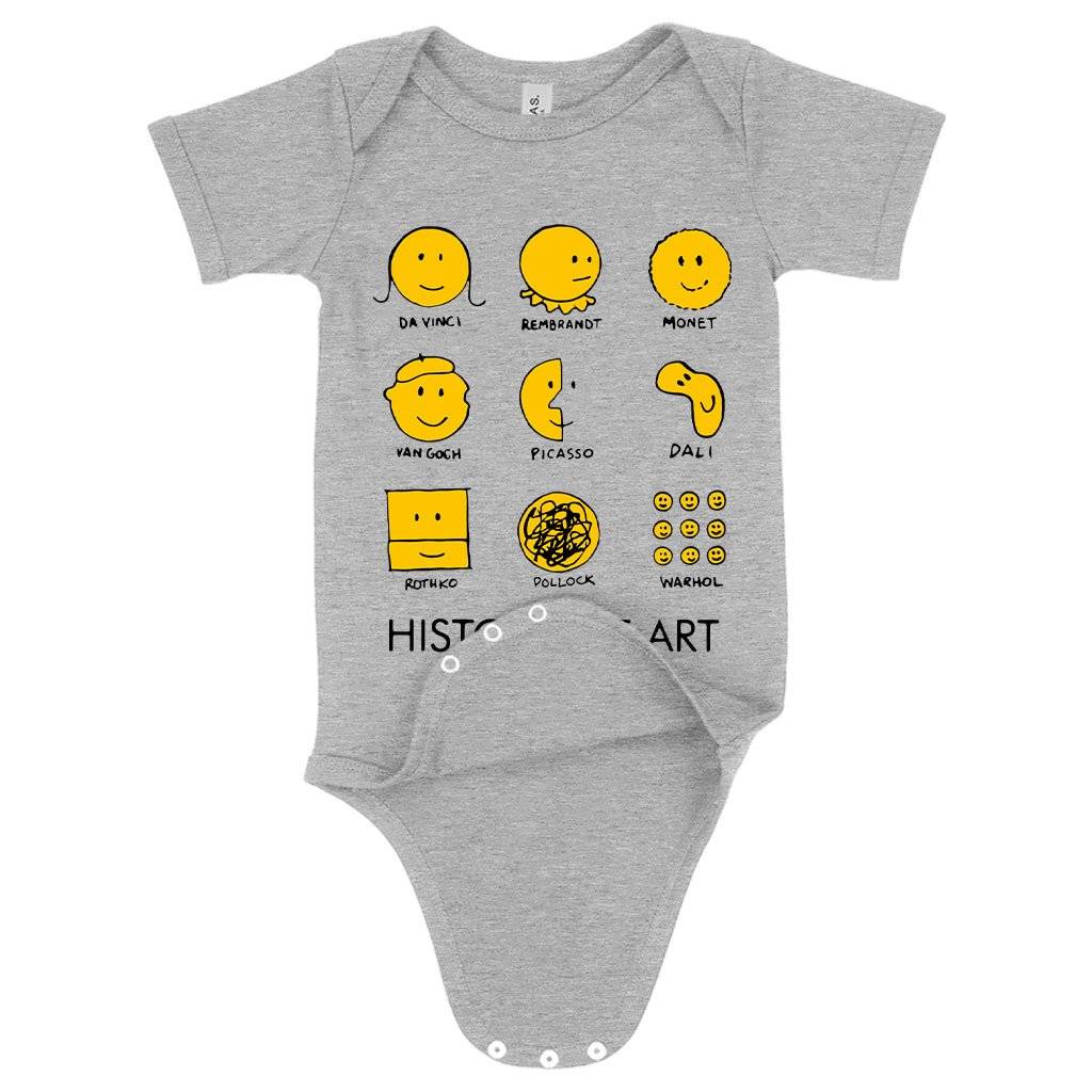 Baby History of Art Onesie - Funny Art Onesie Baby Clothing Kids & Baby Color : Gray Triblend|Peach Triblend|Ice Blue Triblend 