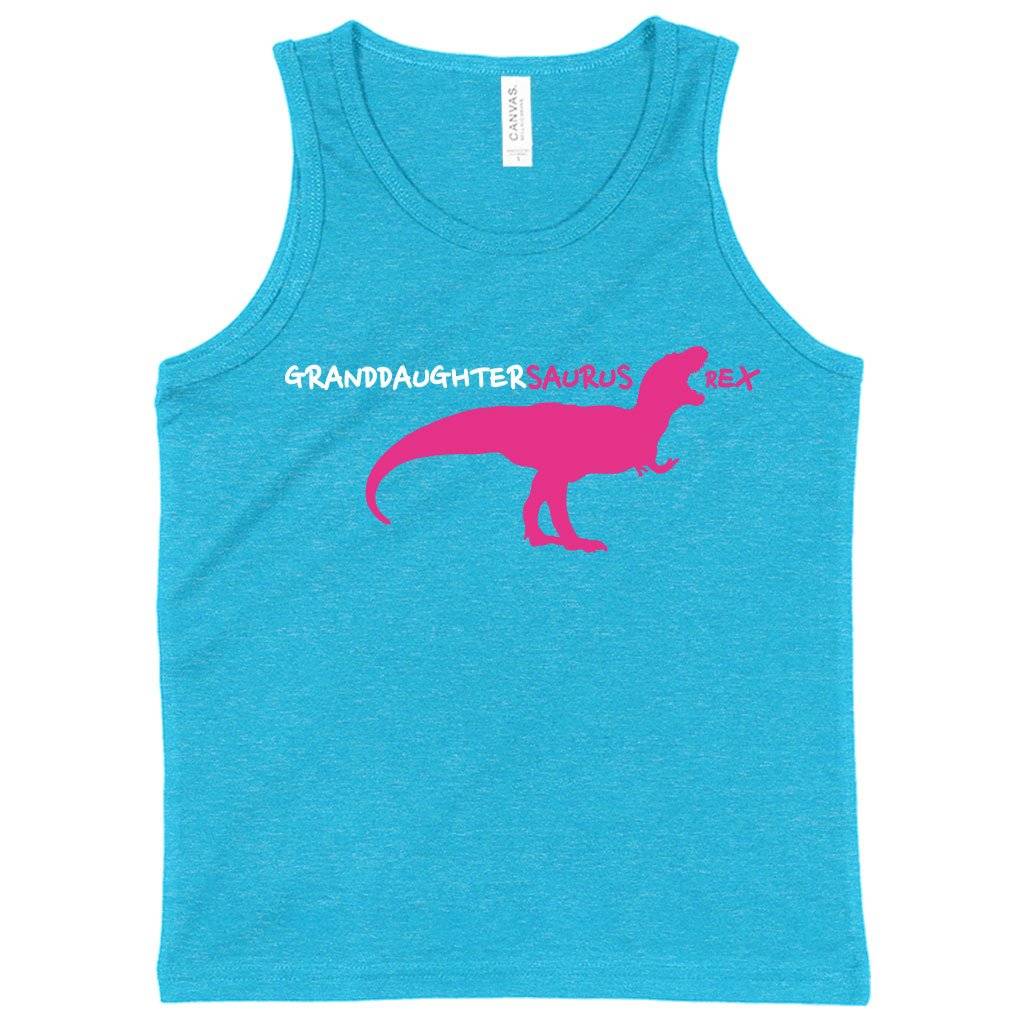 74258-8d4ae7.jpeg Kids' Granddaughtersaurus Rex Tank - Granddaughter Tanks - Dinosaur Tank Kids & Baby Kids' Clothing Color : White|Neon Blue|Black