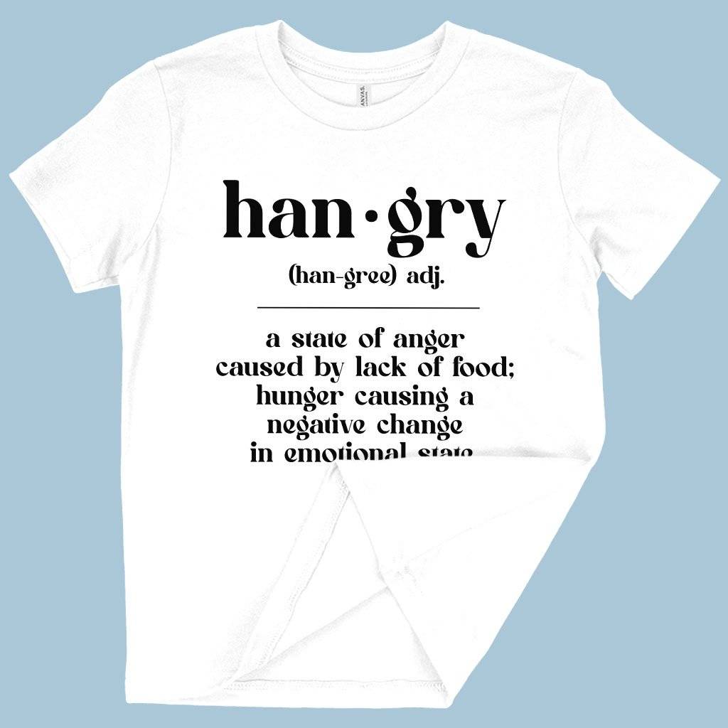 74259-93bb47.jpeg Kids' Hangry Definition T-Shirt Kids & Baby Kids' Clothing Color : White|Mustard|Black