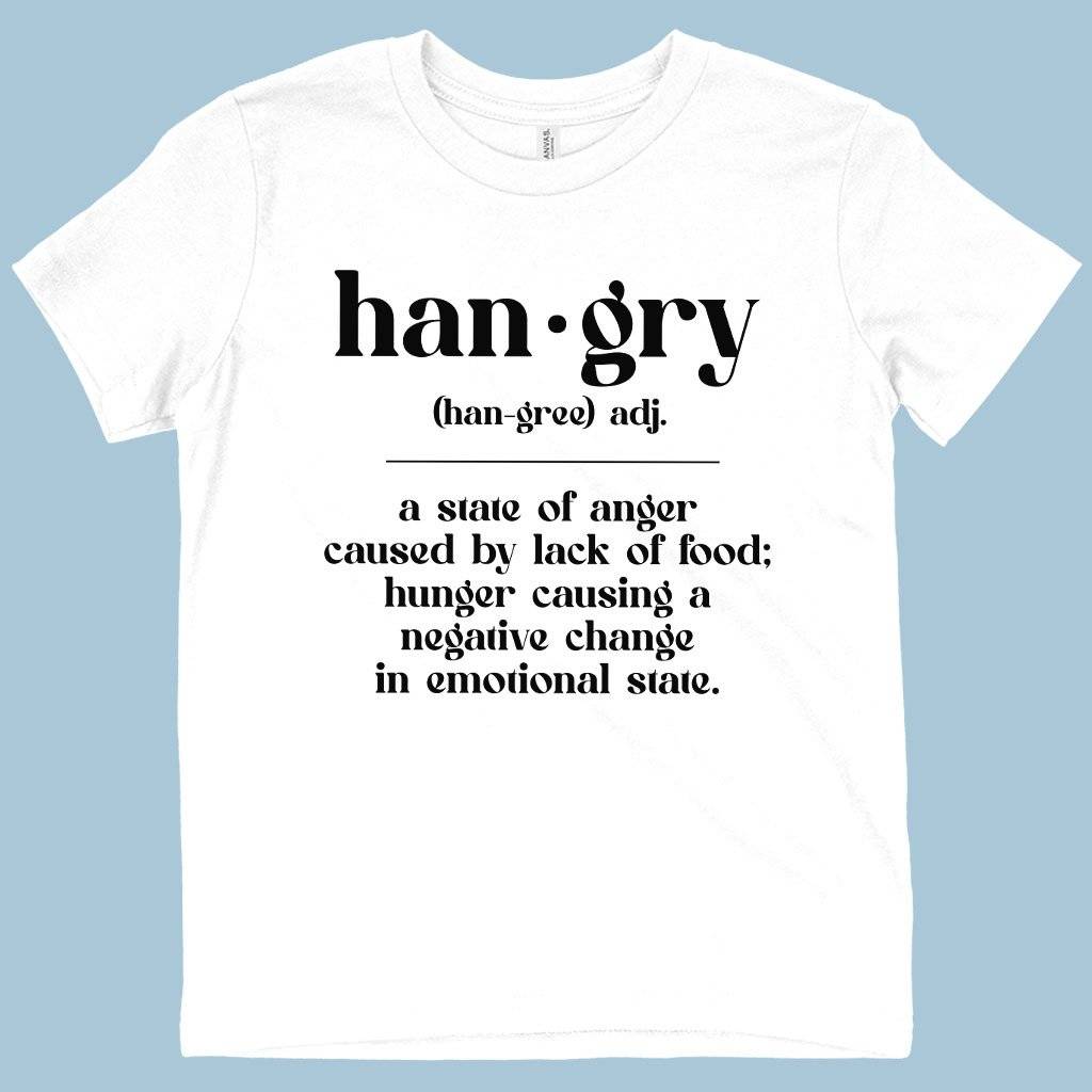 74259-cfeeef.jpeg Kids' Hangry Definition T-Shirt Kids & Baby Kids' Clothing Color : White|Mustard|Black