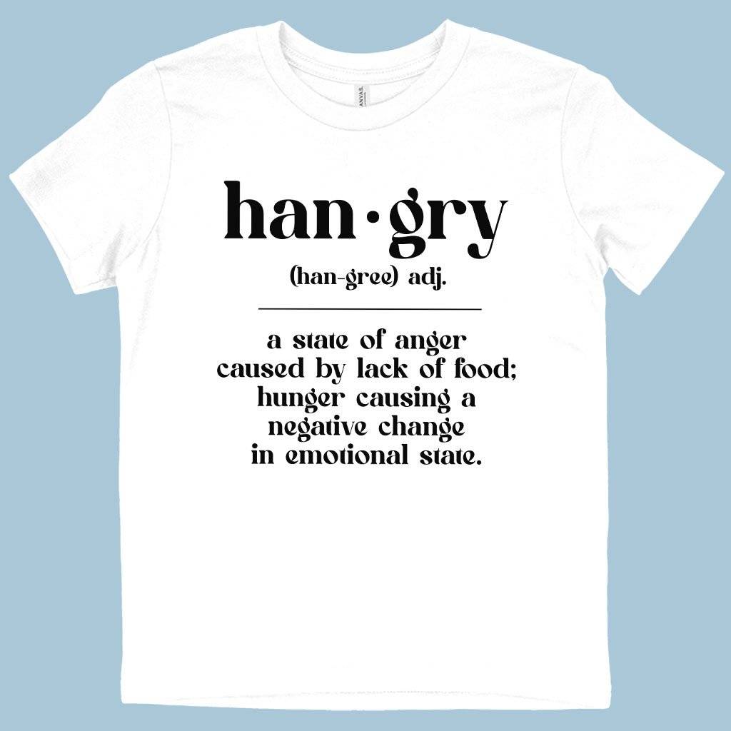 74259-de200a.jpeg Kids' Hangry Definition T-Shirt Kids & Baby Kids' Clothing Color : White|Mustard|Black