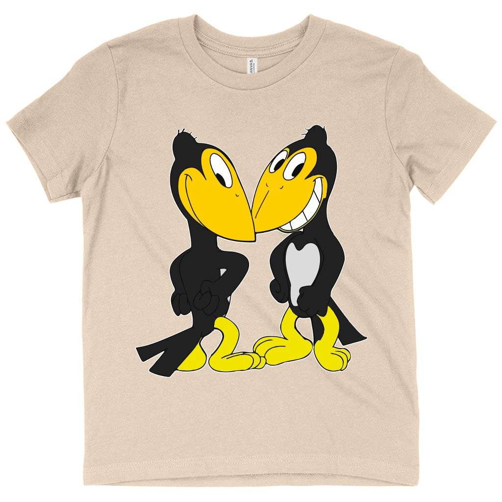 74260-610e40.jpeg Kids' Heckle and Jeckle T-Shirt - Cartoon T-Shirt Kids & Baby Kids' Clothing Color : White|Columbia Blue|Natural