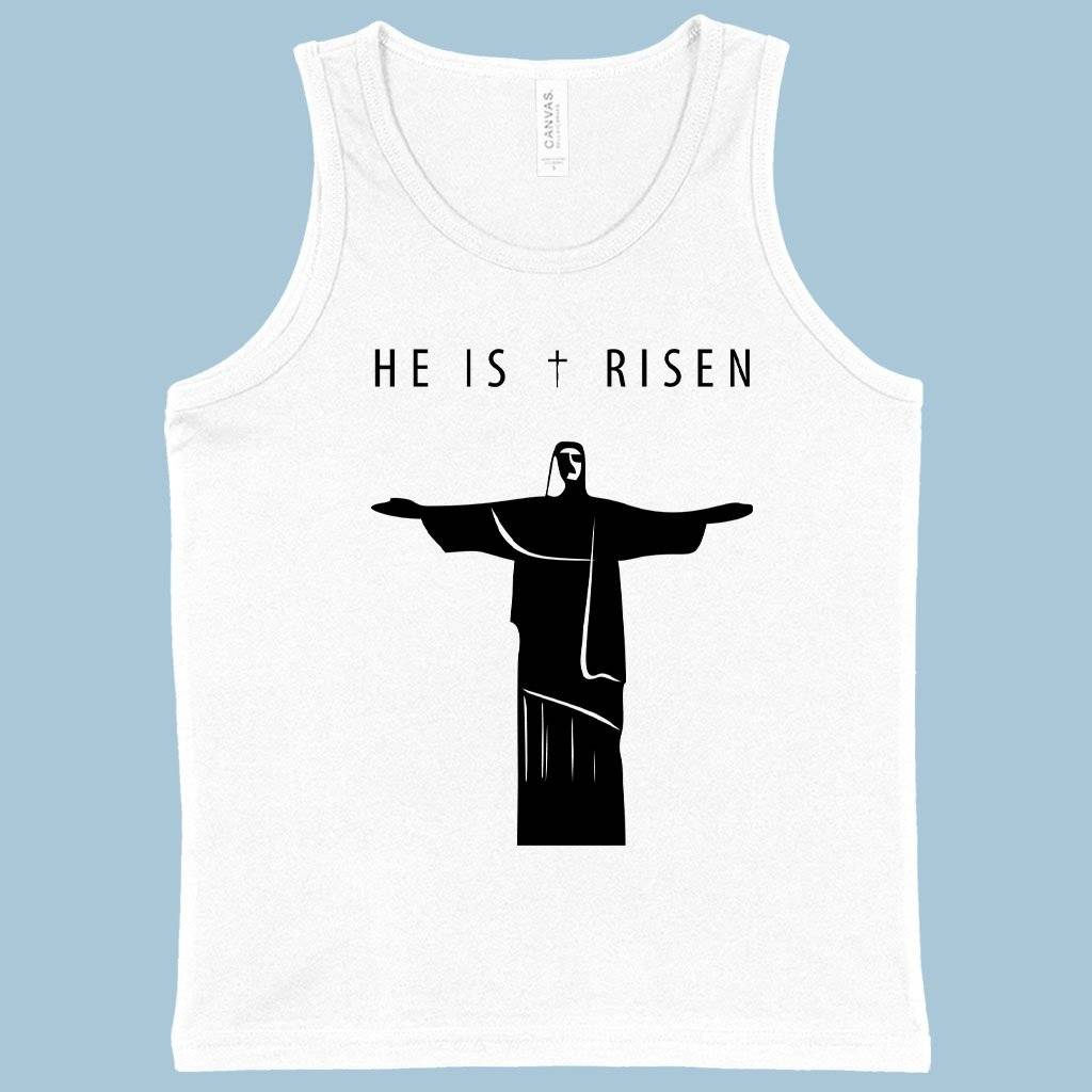 74263-eb2088.jpeg Kids' He Is Risen Tank - Christain Tanks Kids & Baby Kids' Clothing Color : White|Neon Pink|Black