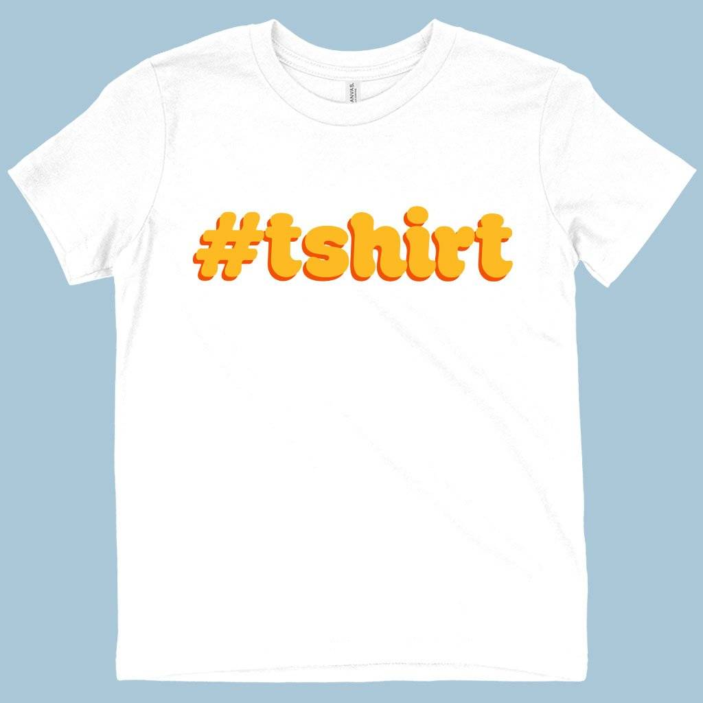 74267-1079b6.jpeg Kids' Hashtag T-Shirt - Funny T-Shirt Kids & Baby Kids' Clothing Color : White|Columbia Blue|Black