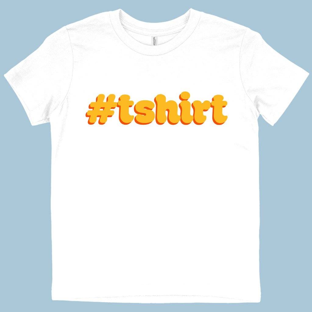 74267-9a97cc.jpeg Kids' Hashtag T-Shirt - Funny T-Shirt Kids & Baby Kids' Clothing Color : White|Columbia Blue|Black