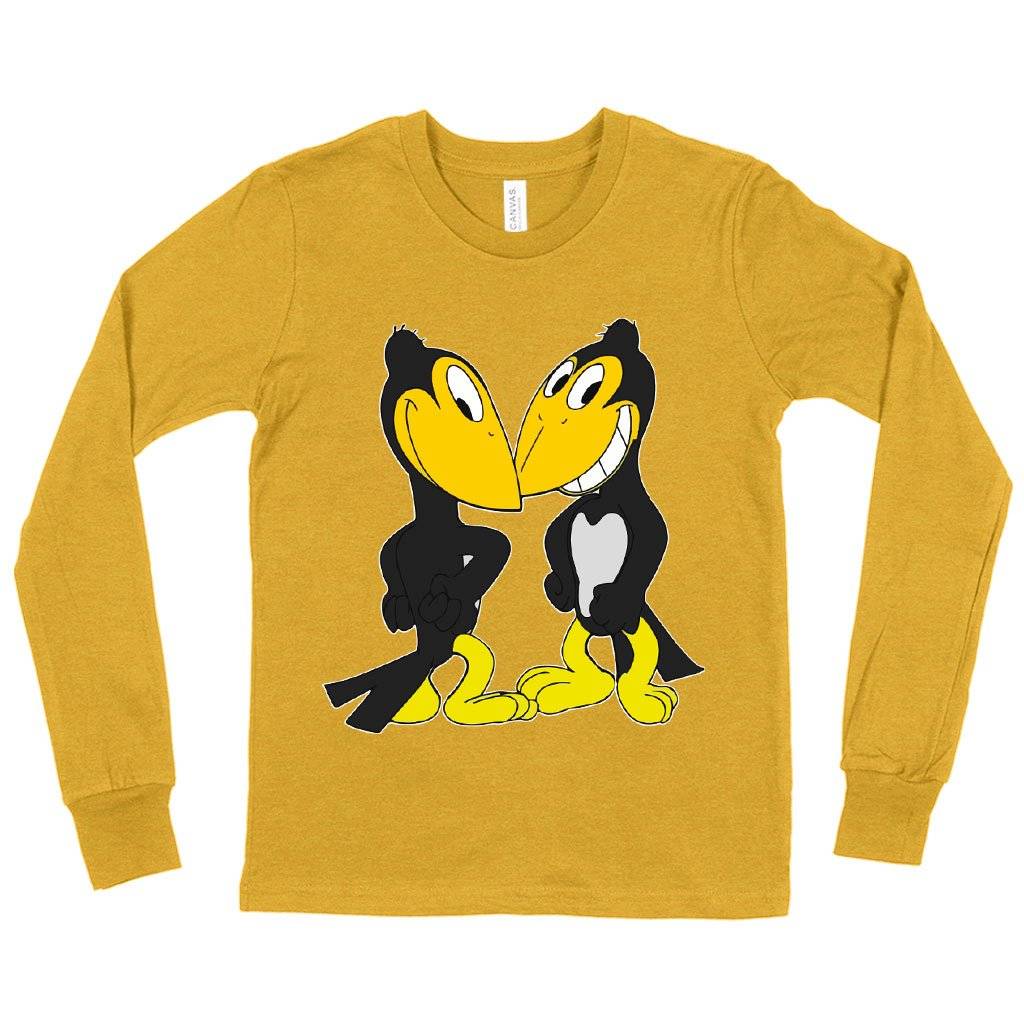 74275-64c519.jpeg Kids' Heckle and Jeckle Long Sleeve T-Shirt - Cartoon T-Shirt Kids & Baby Kids' Clothing Color : White|Gray Triblend|Heather Yellow Gold